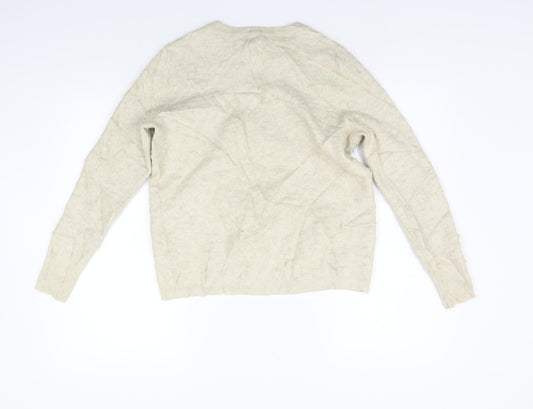 Womens UK Size M Oasis Beige Pullover Jumper