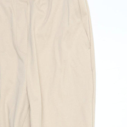 Womens UK Size 12 Marks and Spencer Regular Fit  Beige Trousers