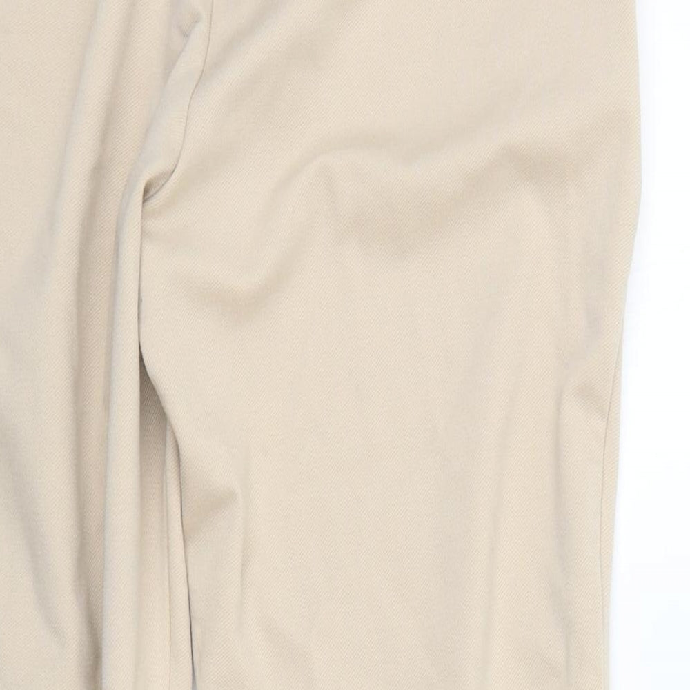 Womens UK Size 12 Marks and Spencer Regular Fit  Beige Trousers