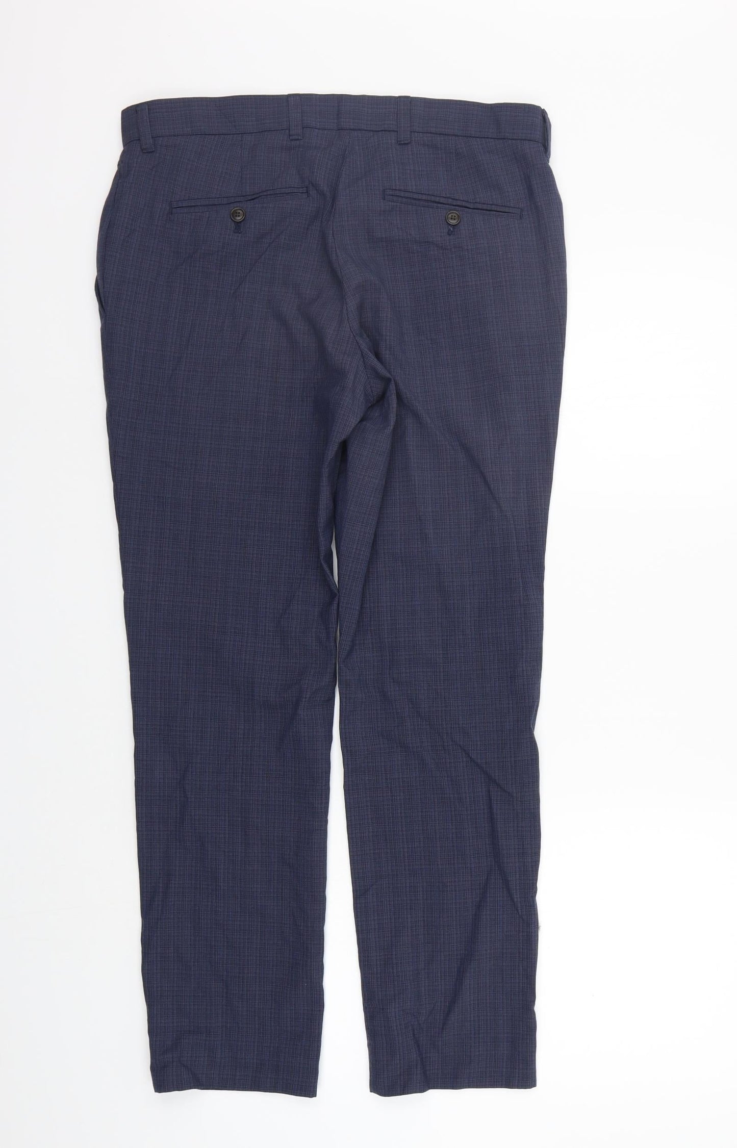 Womens UK Size 32 in NEXT Regular Fit  Blue Trousers