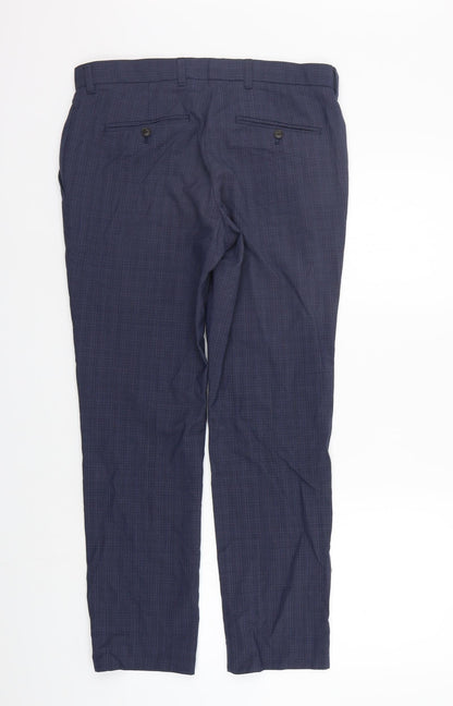 Womens UK Size 32 in NEXT Regular Fit  Blue Trousers