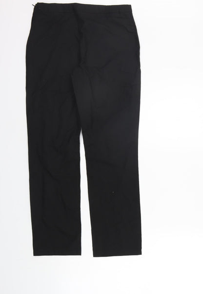 George Girls Black Ikat  Chino Trousers Size 12-13 Years