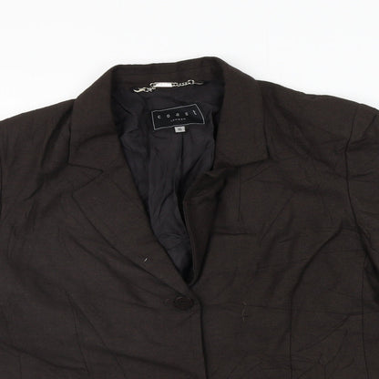 Coast Womens Brown   Jacket Suit Size 16