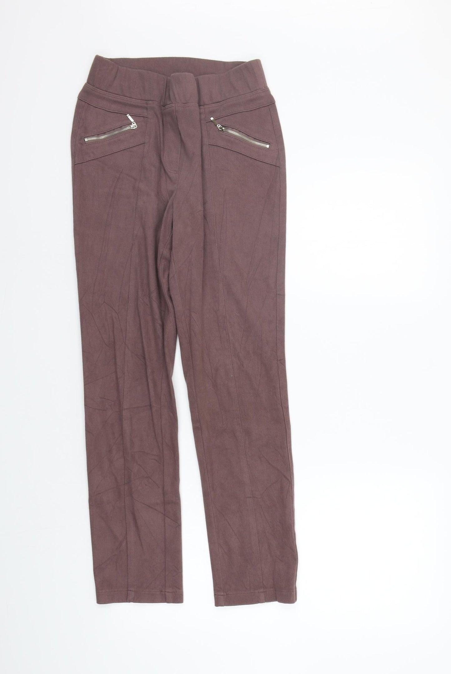 Womens UK Size 12 Preworn Regular Fit  Purple Trousers