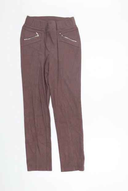 Womens UK Size 12 Preworn Regular Fit  Purple Trousers