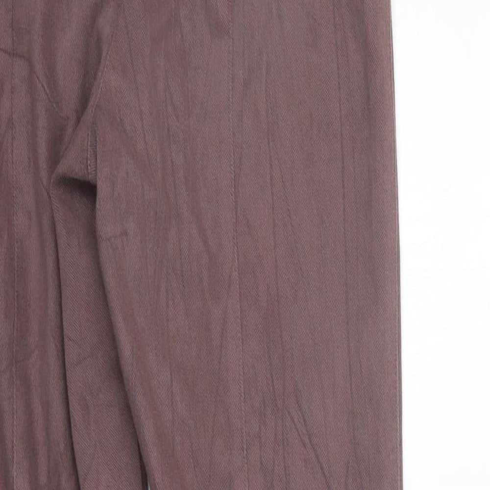 Womens UK Size 12 Preworn Regular Fit  Purple Trousers