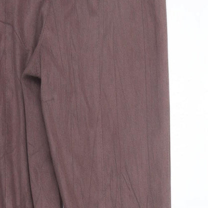 Womens UK Size 12 Preworn Regular Fit  Purple Trousers
