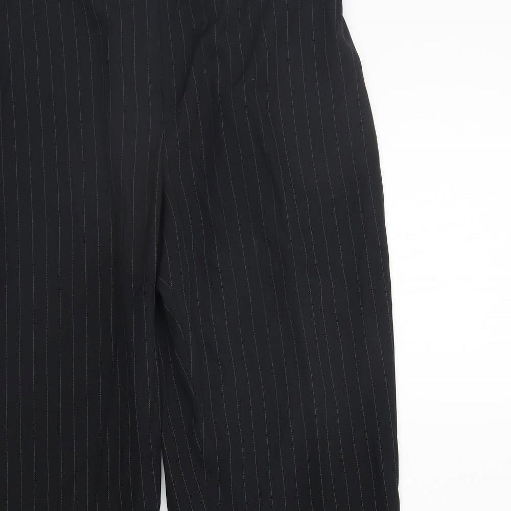 George Womens Black Striped  Sweatpants Trousers Size 12 L26 in