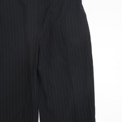 George Womens Black Striped  Sweatpants Trousers Size 12 L26 in