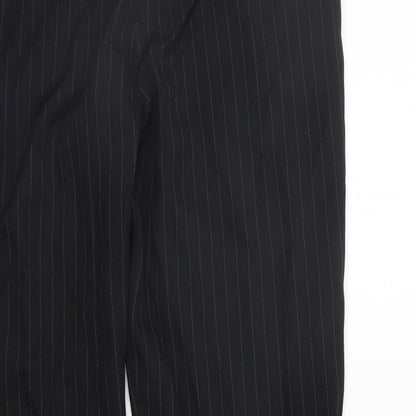 George Womens Black Striped  Sweatpants Trousers Size 12 L26 in