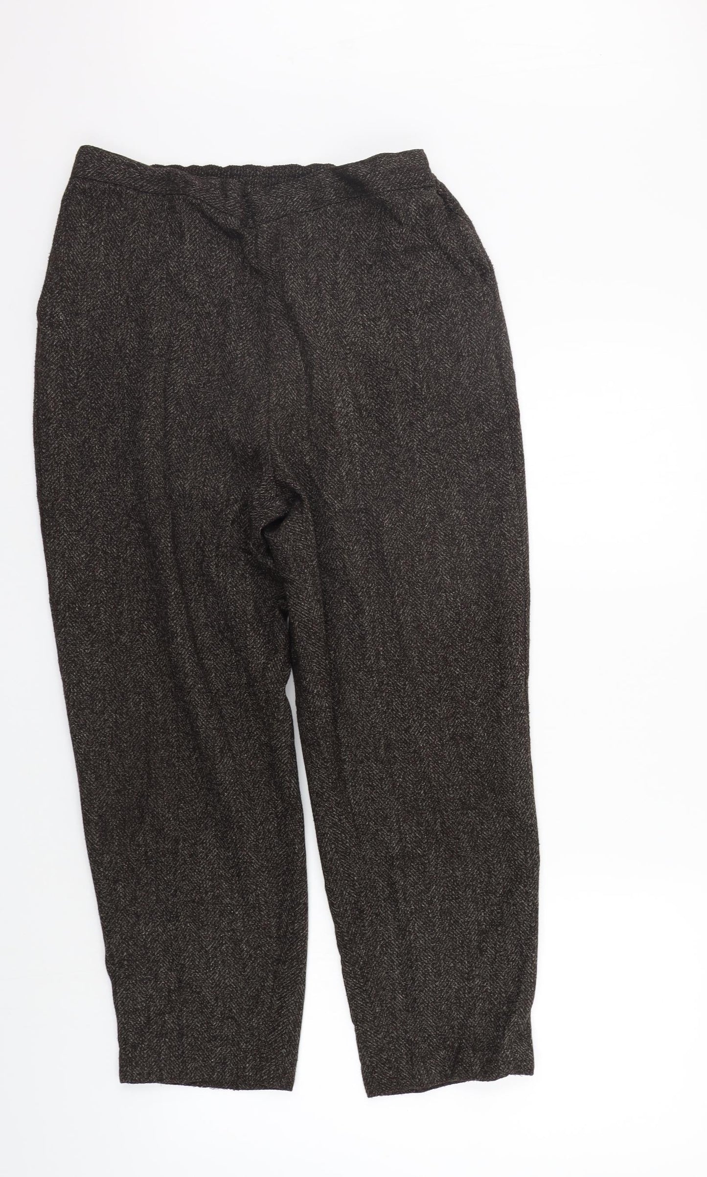 Womens UK Size 18 Preworn Regular Fit Sweatpants Brown Trousers