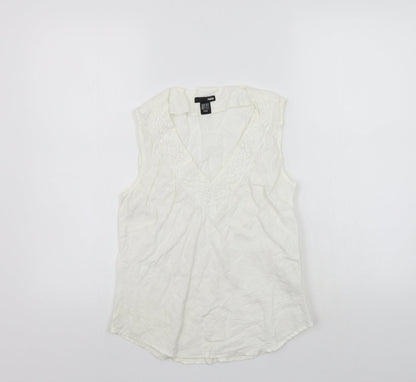 Womens UK Size 12 H&M White  Polo