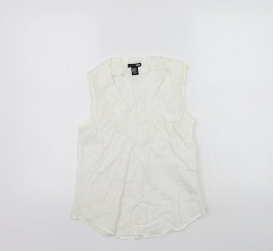 Womens UK Size 12 H&M White  Polo