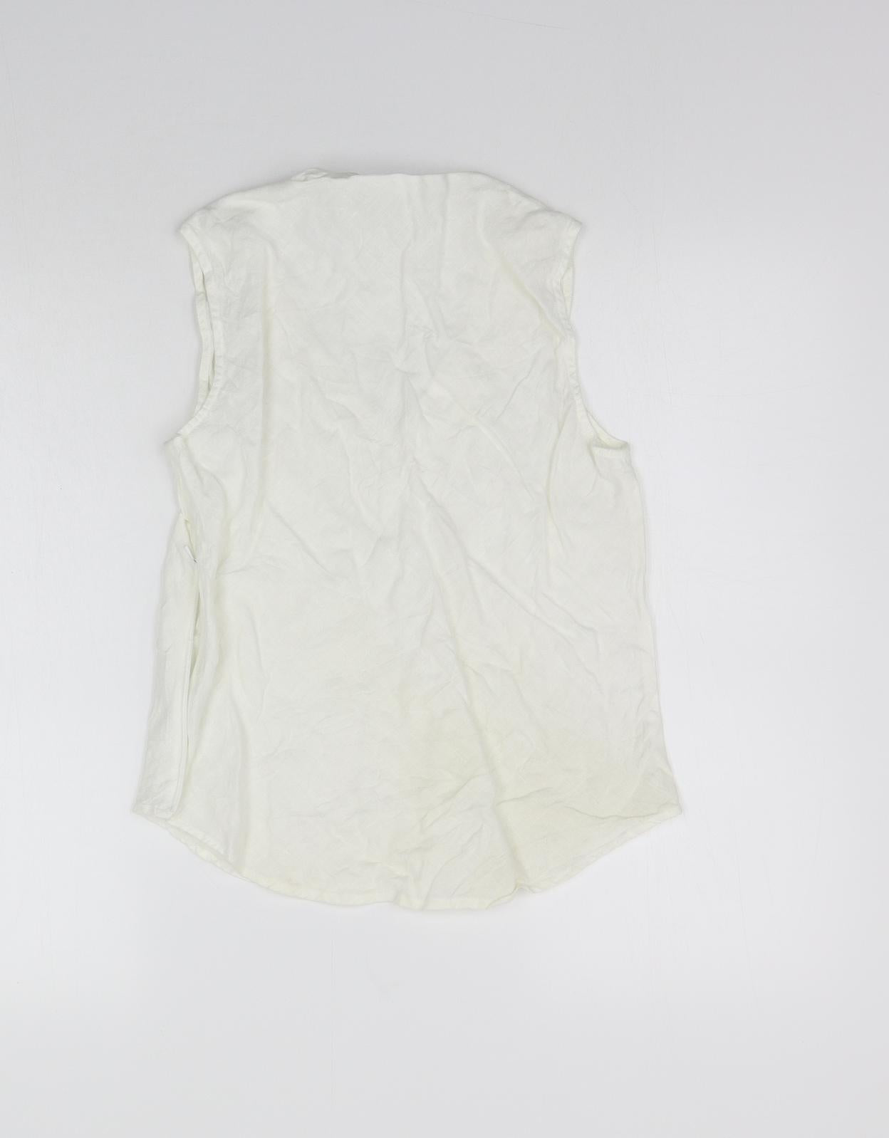 Womens UK Size 12 H&M White  Polo