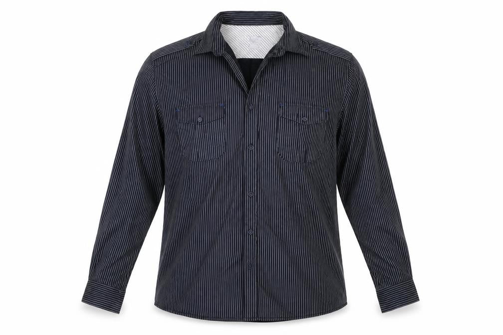 Mens UK Size XL NEXT Black  Button-Up Long Sleeve Casual Shirt