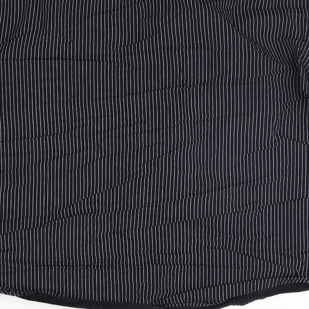 Mens UK Size XL NEXT Black  Button-Up Long Sleeve Casual Shirt