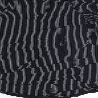 Mens UK Size XL NEXT Black  Button-Up Long Sleeve Casual Shirt
