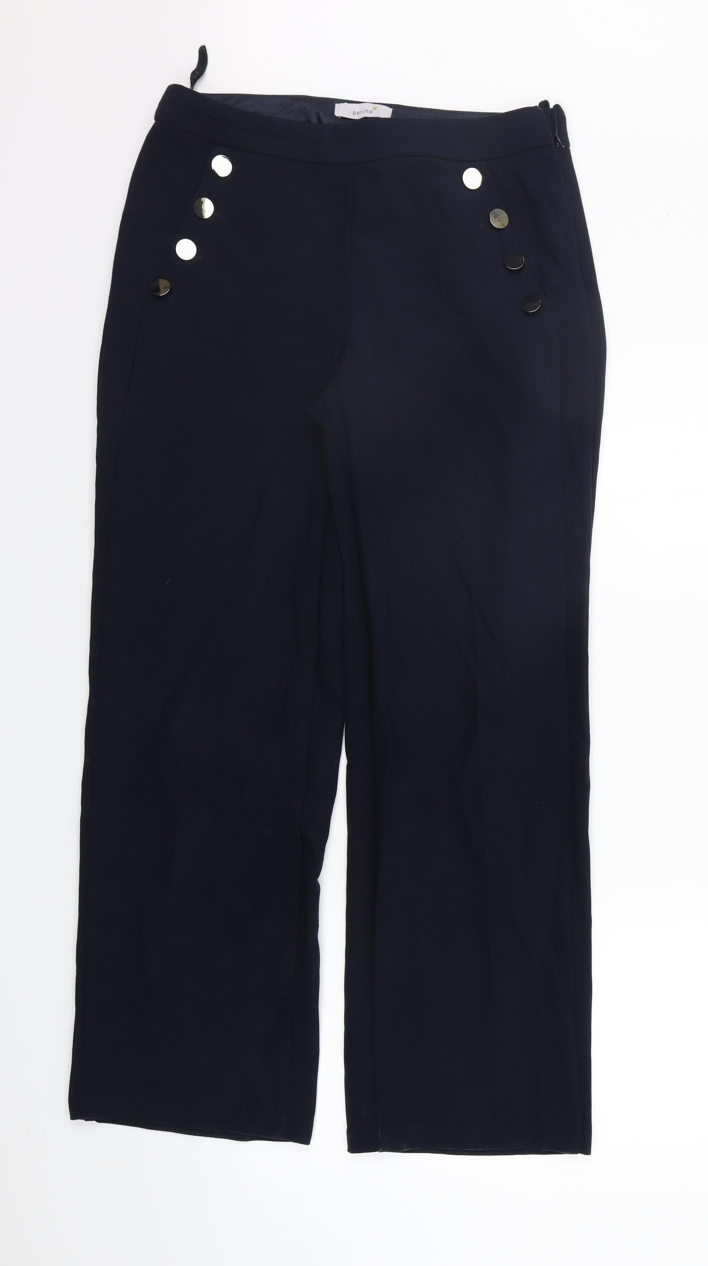 Womens UK Size 12 Marks and Spencer Regular Fit Snow Pants Blue Trousers