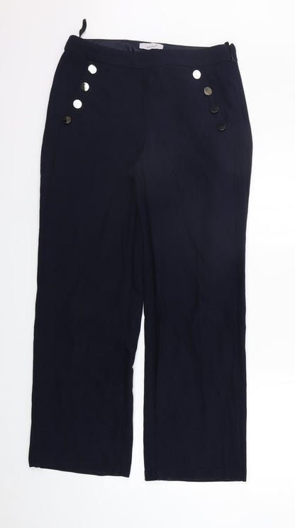 Womens UK Size 12 Marks and Spencer Regular Fit Snow Pants Blue Trousers