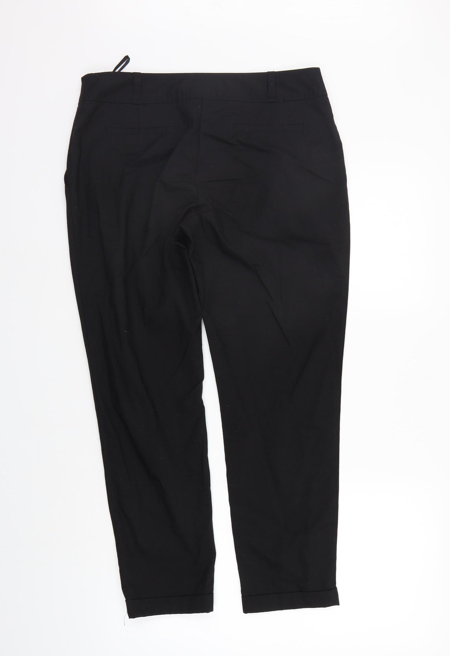 Womens UK Size 12 NEXT Regular Fit Snow Pants Black Trousers
