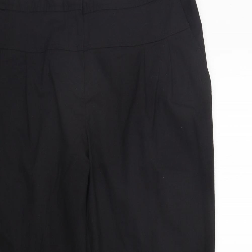 Womens UK Size 12 NEXT Regular Fit Snow Pants Black Trousers
