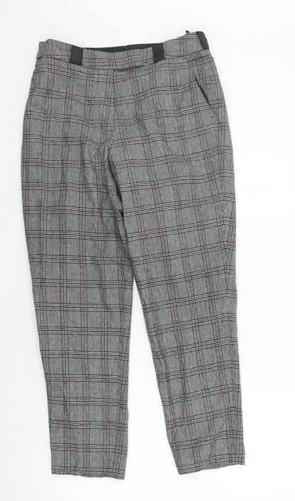 Baukjen Womens Grey Check  Trousers  Size 6 L26 in