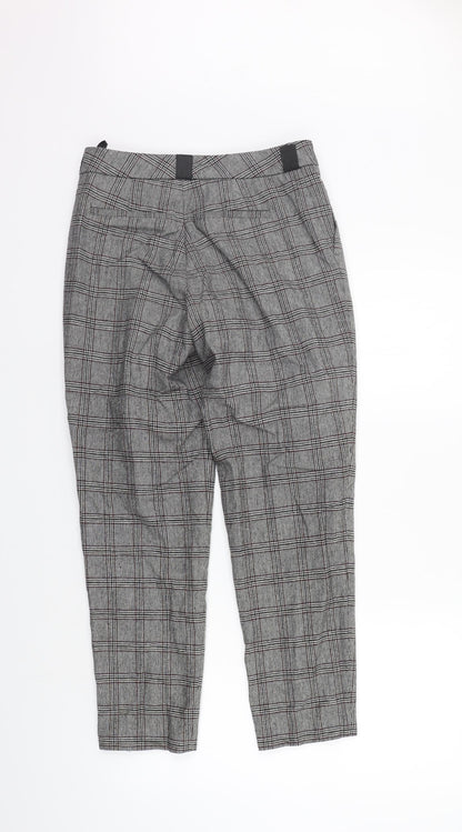 Baukjen Womens Grey Check  Trousers  Size 6 L26 in