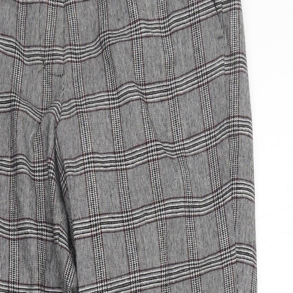 Baukjen Womens Grey Check  Trousers  Size 6 L26 in