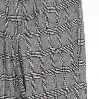 Baukjen Womens Grey Check  Trousers  Size 6 L26 in