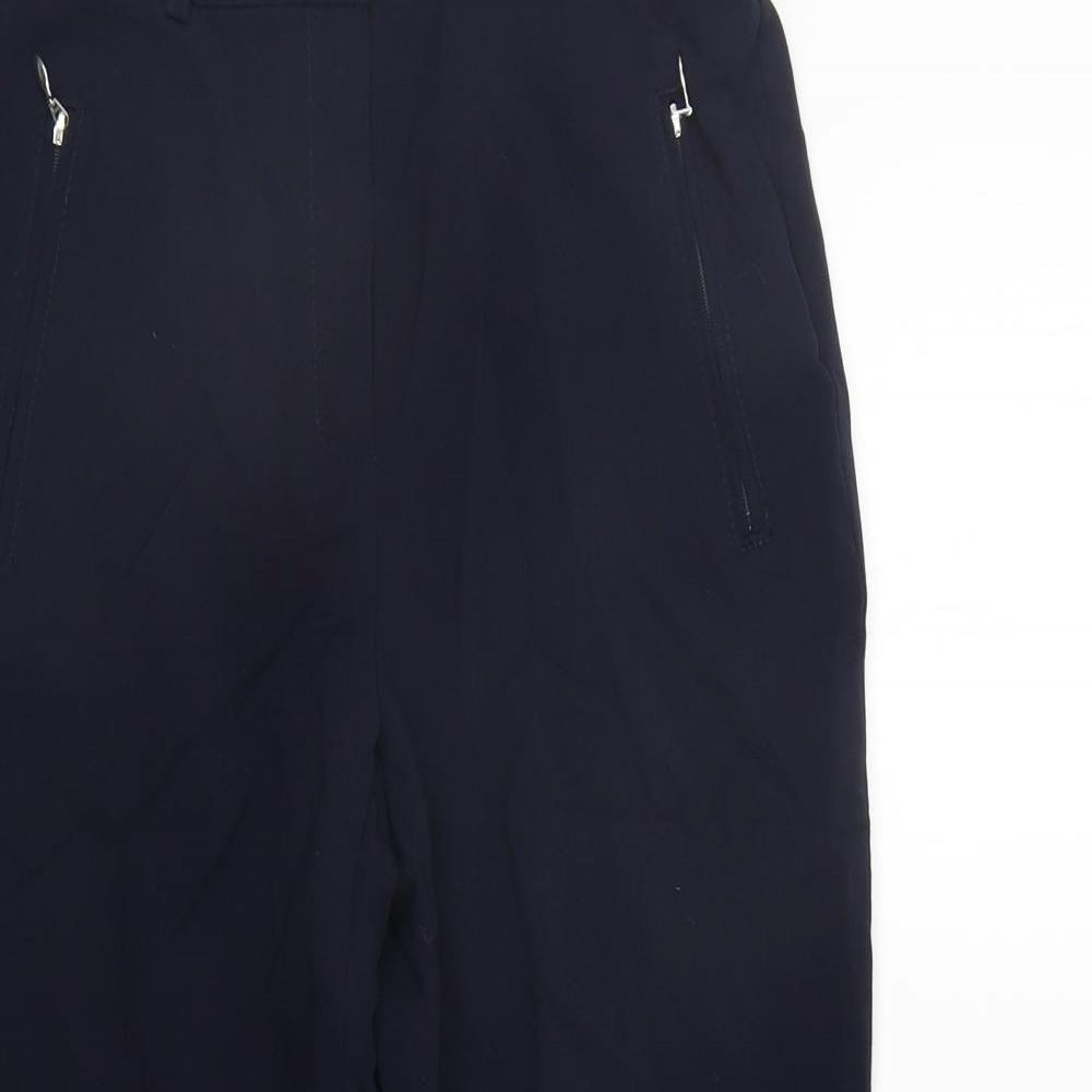Womens UK Size 8 Marks and Spencer Regular Fit  Blue Trousers