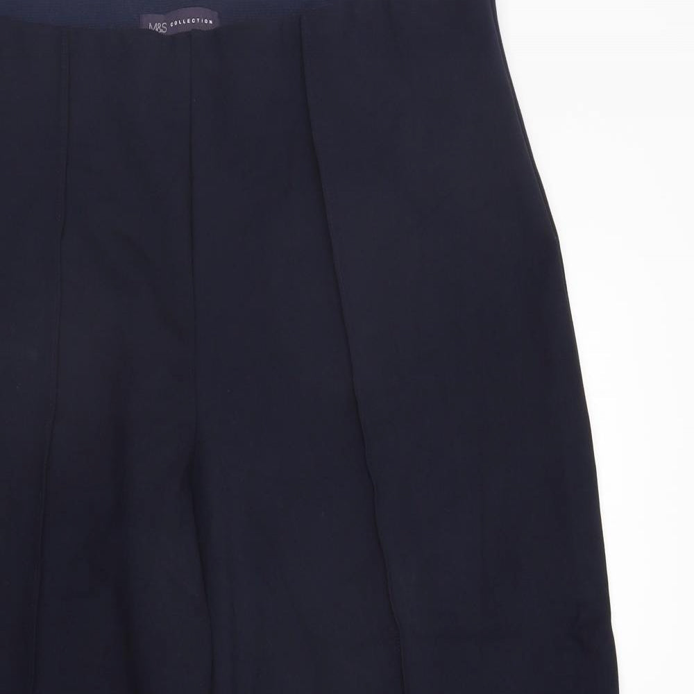 Womens UK Size 20 Marks and Spencer Regular Fit Rain Trousers Blue Trousers