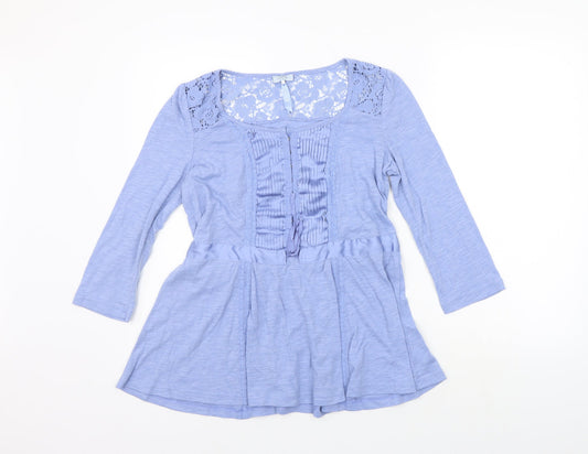 Womens UK Size 8 NEXT Blue Basic T-Shirt