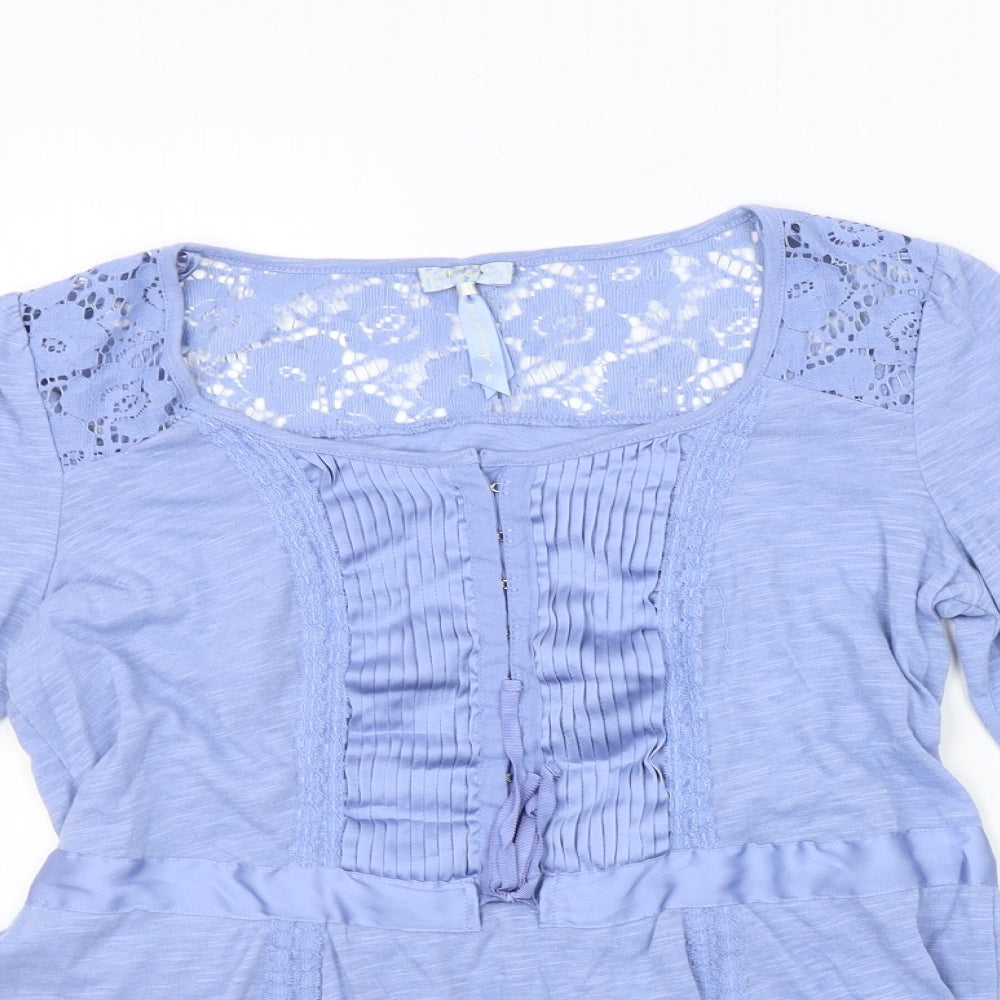 Womens UK Size 8 NEXT Blue Basic T-Shirt