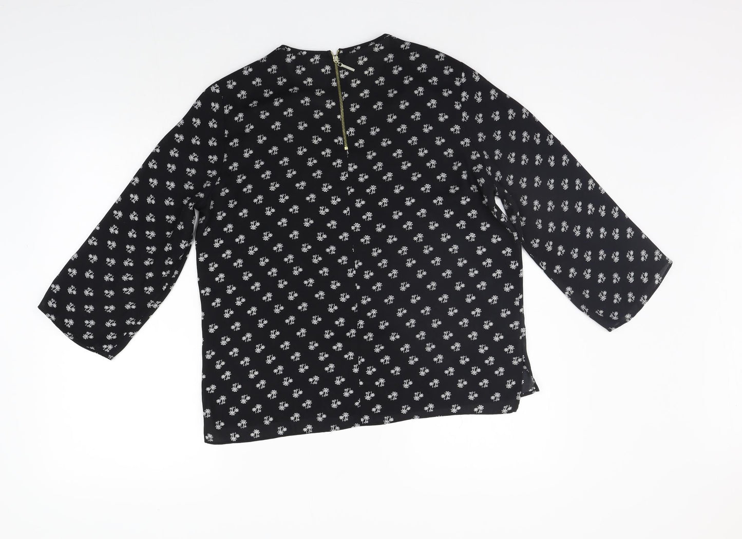 Womens UK Size 10 Atmosphere Black Basic Blouse