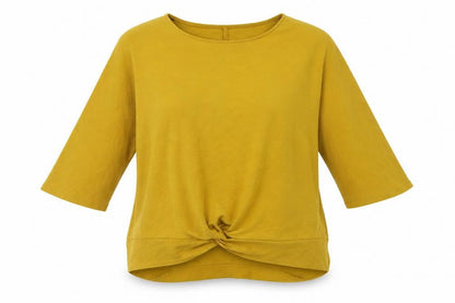 Womens UK Size 12 Primark Yellow Basic T-Shirt