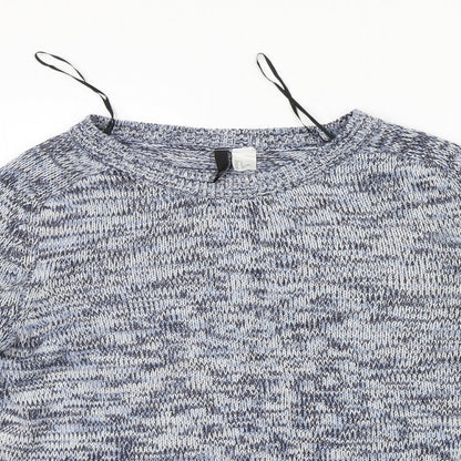 Womens UK Size S Divided Blue Pullover Jumper