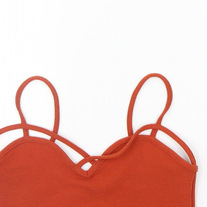 Boohoo Womens Orange    Tank Size 10