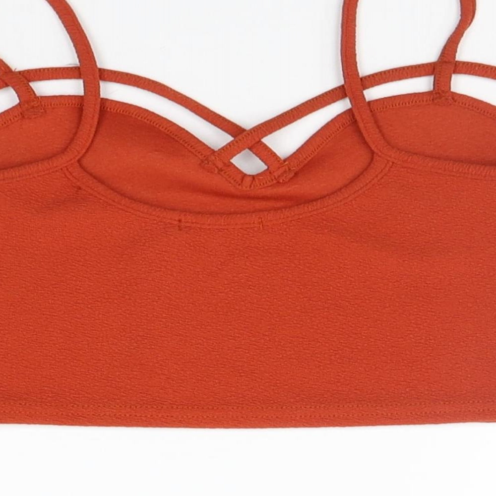 Boohoo Womens Orange    Tank Size 10