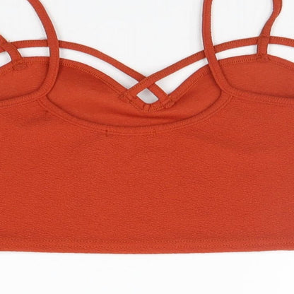 Boohoo Womens Orange    Tank Size 10