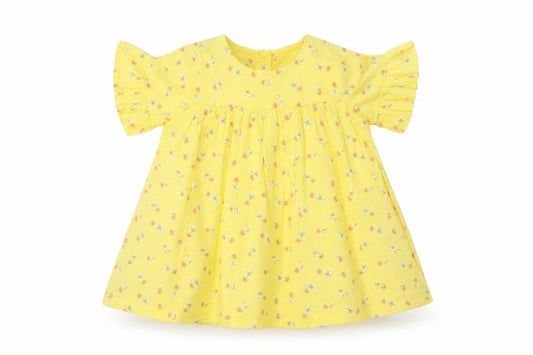Marks and Spencer Boys Yellow Floral  A-Line  Size 3-6 Months