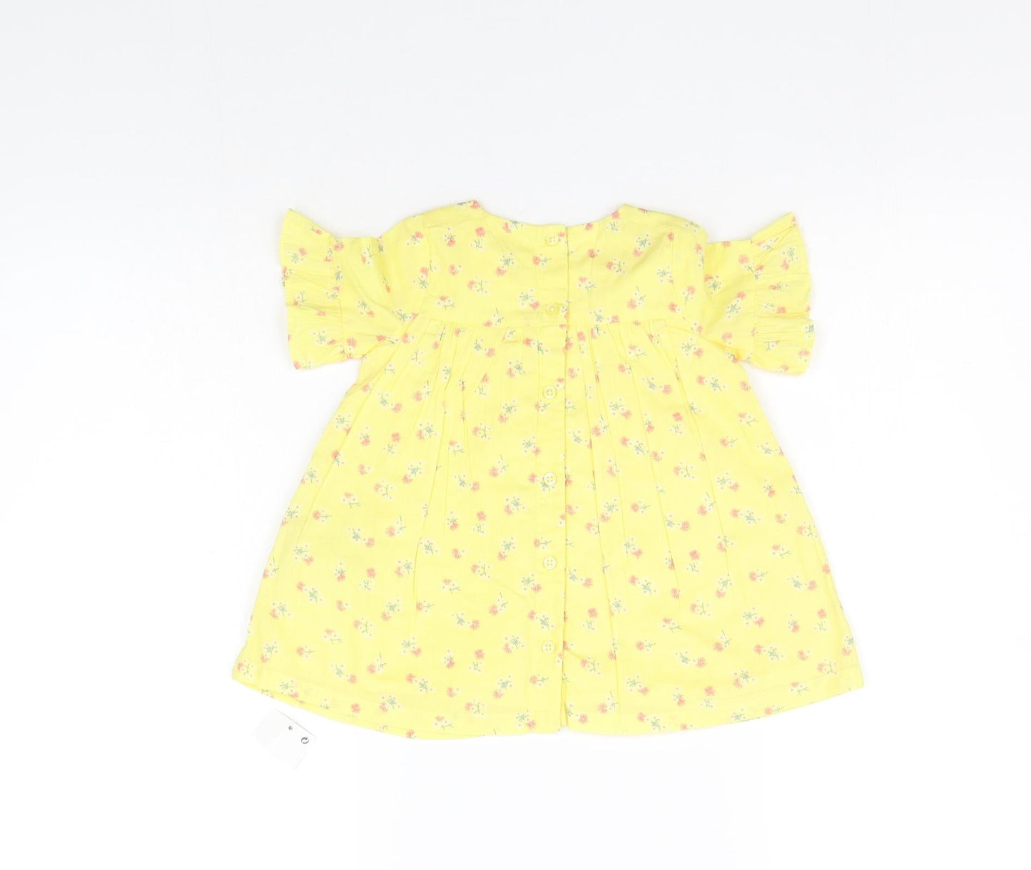 Marks and Spencer Boys Yellow Floral  A-Line  Size 3-6 Months