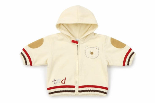 Pitter Patter Girls Beige   Full Zip Jumper Size 3-6 Months