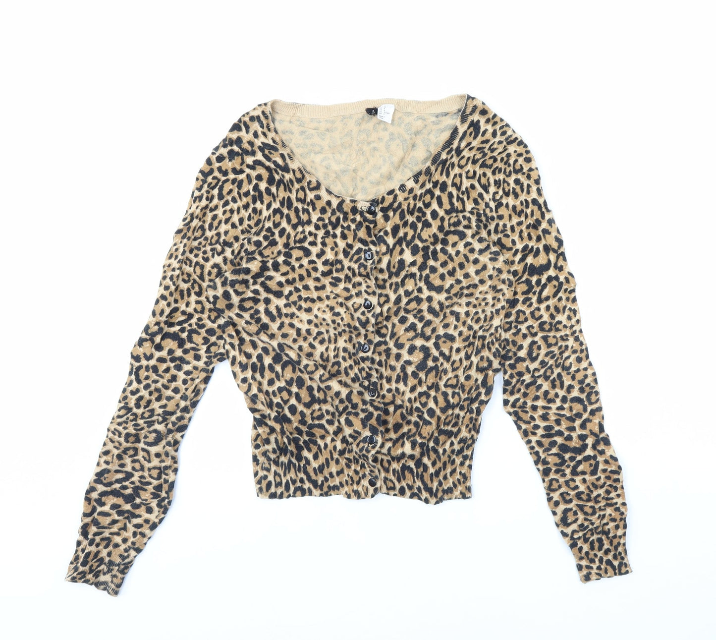 Womens UK Size 10 Preworn Brown Cape Jumper