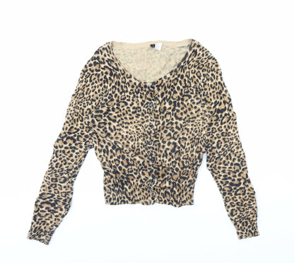 Womens UK Size 10 Preworn Brown Cape Jumper