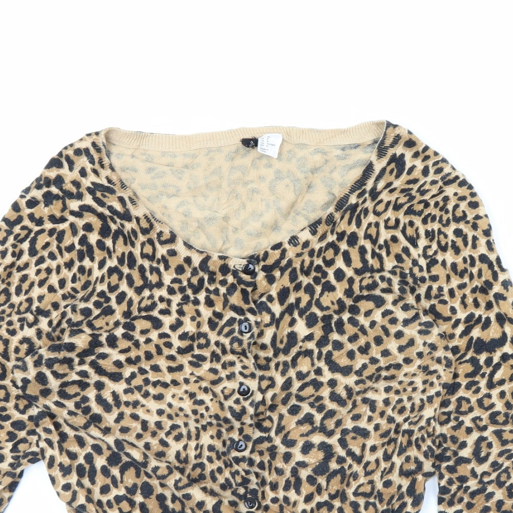 Womens UK Size 10 Preworn Brown Cape Jumper