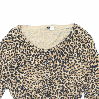 Womens UK Size 10 Preworn Brown Cape Jumper