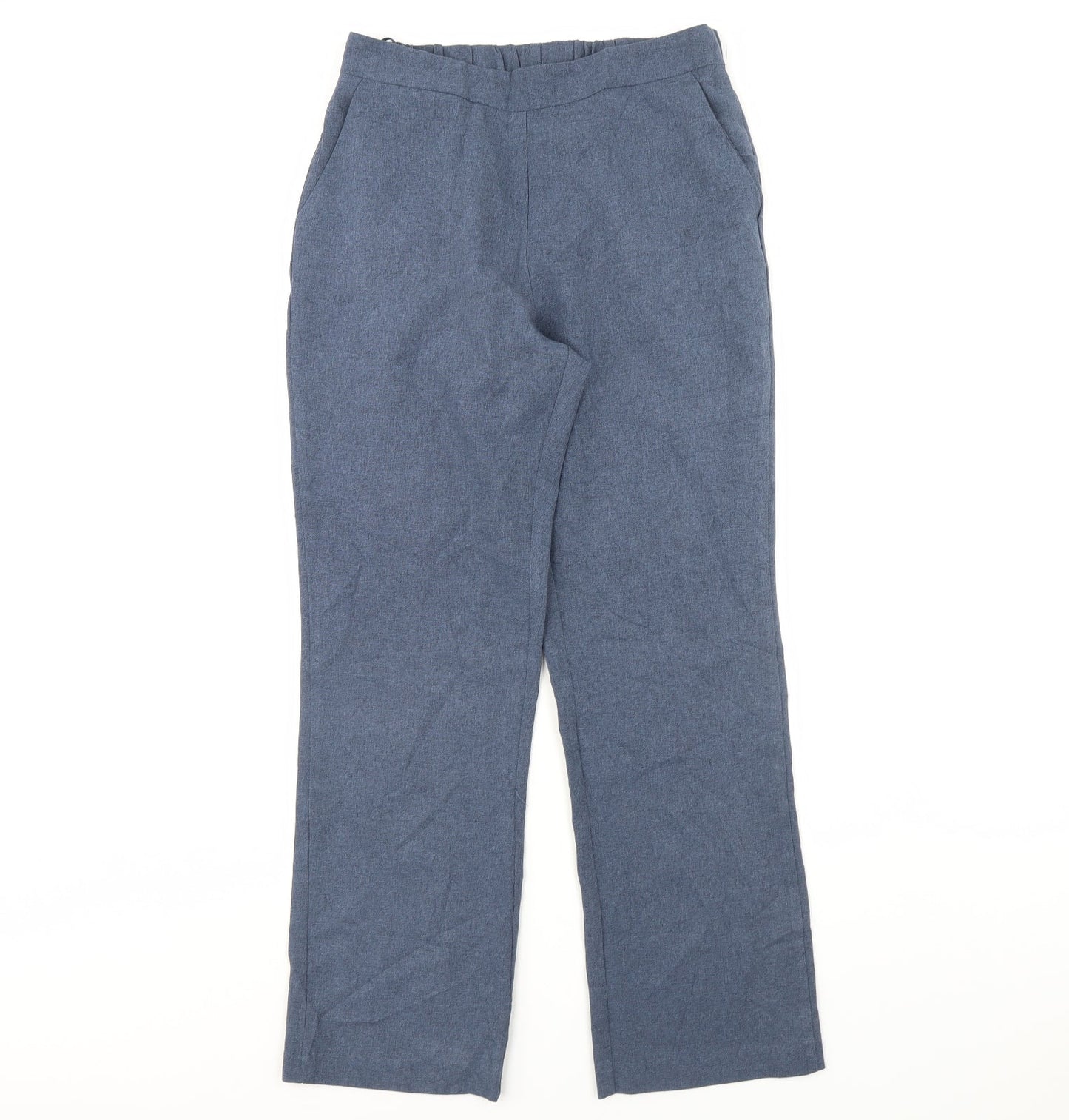 Womens UK Size 10 Preworn Regular Fit  Blue Trousers