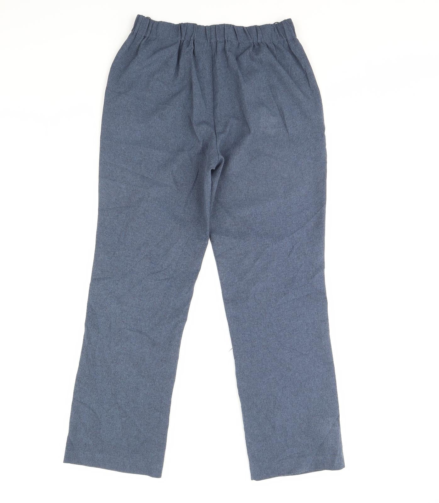 Womens UK Size 10 Preworn Regular Fit  Blue Trousers