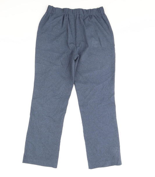 Womens UK Size 10 Preworn Regular Fit  Blue Trousers