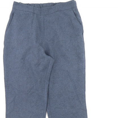 Womens UK Size 10 Preworn Regular Fit  Blue Trousers